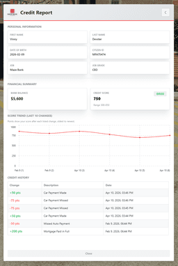 Credit Report System