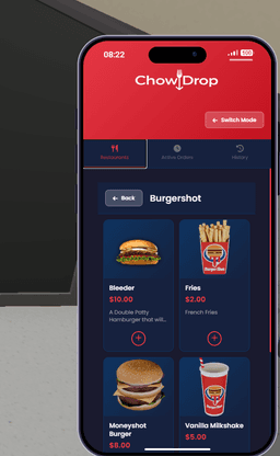 Chow Drop Food Delivery